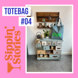 Sippin' Stories - totebag #03 - Blauw