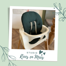 Stokke Steps kussenset - wafelstof - diep donker groen