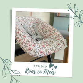 Tripp Trapp newbornset hoes - katoen - bloemetjes op wit