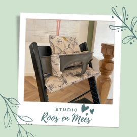 Tripp Trapp kussenset - decoratiestof - vlinders en takken