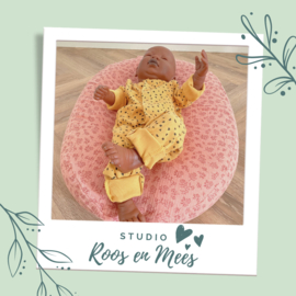 Relax hoes voor voedingskussen hydrofiel bloemetjes oudroze