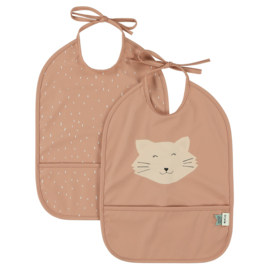 Afwasbaar slabbetje 2-pak - Trixie Mrs. Cat