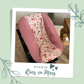 Tripp Trapp newbornset hoes - mix - hertje roze 1 met wafelstof oud roze