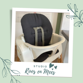 Stokke Steps kussenset - wafelstof - donker grijs