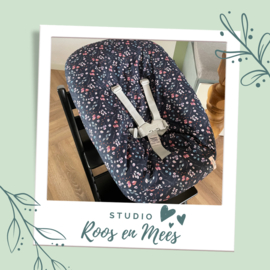 Tripp Trapp newbornset hoes - katoen - autumn leaves donker blauw