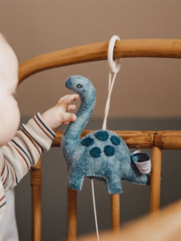 GAMCHA - muziek mobiel - blauwe dinosaurus