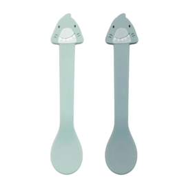 Siliconen lepel 2-pack - Trixie Mr. Shark