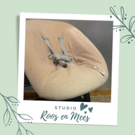 Tripp Trapp newbornset hoes - ribstof - fijne rib ecru