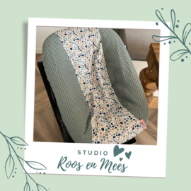 Tripp Trapp newbornset hoes - mix - pebbles met wafelstof adriatic blue