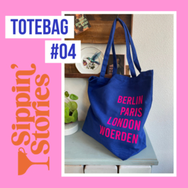 Sippin' Stories - totebag #04 - Dark Blue