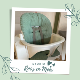 Stokke Steps kussenset - wafelstof - oud groen
