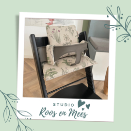 Tripp Trapp kussenset - decoratiestof - kruidentuin