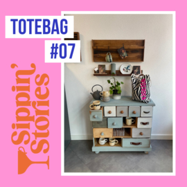 Sippin' Stories - totebag #07 - Zebra