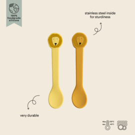 Siliconen lepel 2-pack - Trixie Mr. Lion