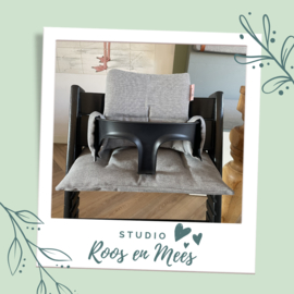 Tripp Trapp kussenset - decoratiestof - meubelstof grijs