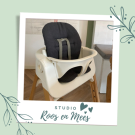 Stokke Steps kussenset - wafelstof - donker grijs