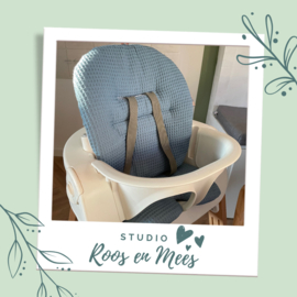 Stokke steps kussenset - wafelstof - oud blauw