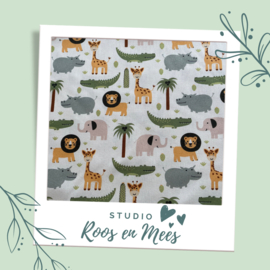 Tripp Trapp newbornset hoes - decoratiestof - jungle dieren met krokodil