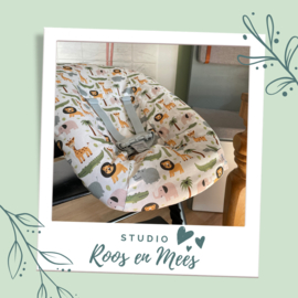 Tripp Trapp newbornset hoes - decoratiestof - jungle dieren met krokodil