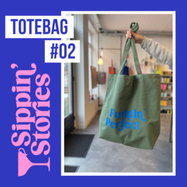 Sippin' Stories - totebag #02 - Groen