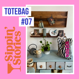 Sippin' Stories - totebag #07 - Zebra