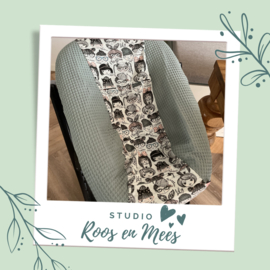 Tripp Trapp newbornset hoes - mix - lieve meisjes met wafelstof adriatic blue