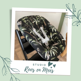 Tripp Trapp newbornset hoes - decoratiestof - maki aapje en luiaard