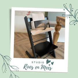 Tripp Trapp kussenset - ribstof - ecru
