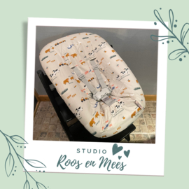 Tripp Trapp newbornset hoes - katoen - boerderijdieren op zand