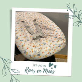 Tripp Trapp newbornset hoes - katoen - vogels en bloemen op wit