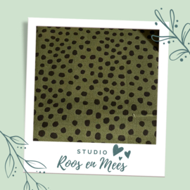 Tripp Trapp newbornset hoes - decoratiestof - groen met zwarte stip