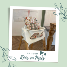 Stokke Steps kussenset - decoratiestof - vosjes met paddestoelen