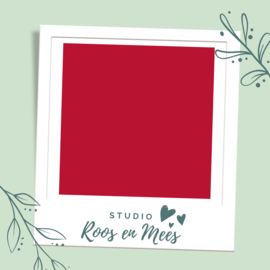 Naamsticker rood