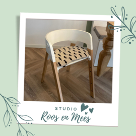 Stokke Steps los zitkussen - decoratiestof - silhouetten van poezen