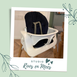 Stokke Steps kussenset - ribstof - donker blauw