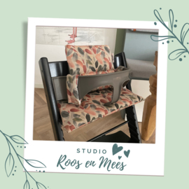 Tripp Trapp kussenset - decoratiestof - brons en groentinten