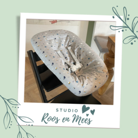 Tripp Trapp newbornset hoes - katoen - walvis en boot grijs