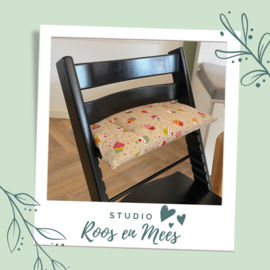 Stokke Steps los zitkussen - decoratiestof - cupcakes