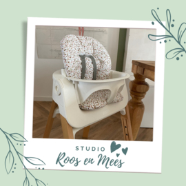 Stokke Steps kussenset - katoen - lief bloemetje roze