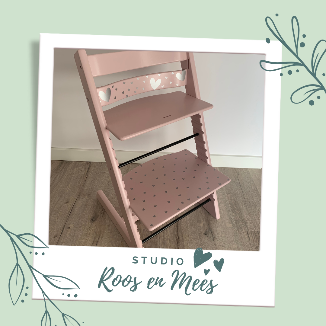 Decoratieset stickers hartjes