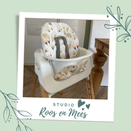 Stokke Steps kussenset - decoratiestof - aquarel klaprozen