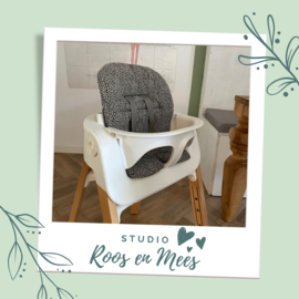 Stokke Steps kussenset - katoen - panter print in zand