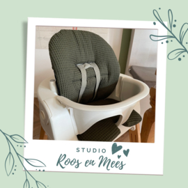 Stokke Steps kussenset - wafelstof - donker groen
