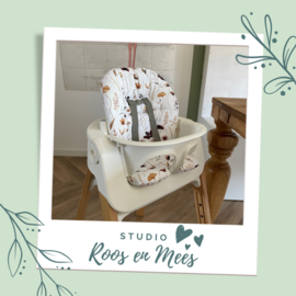 Stokke Steps kussenset - decoratiestof - takjes en bloemen herfst tinten