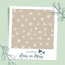 Tripp Trapp newbornset hoes - decoratiestof - lieve hartjes op zand