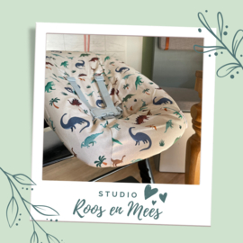 Tripp Trapp newbornset hoes - decoratiestof - multicolour dinosaurussen