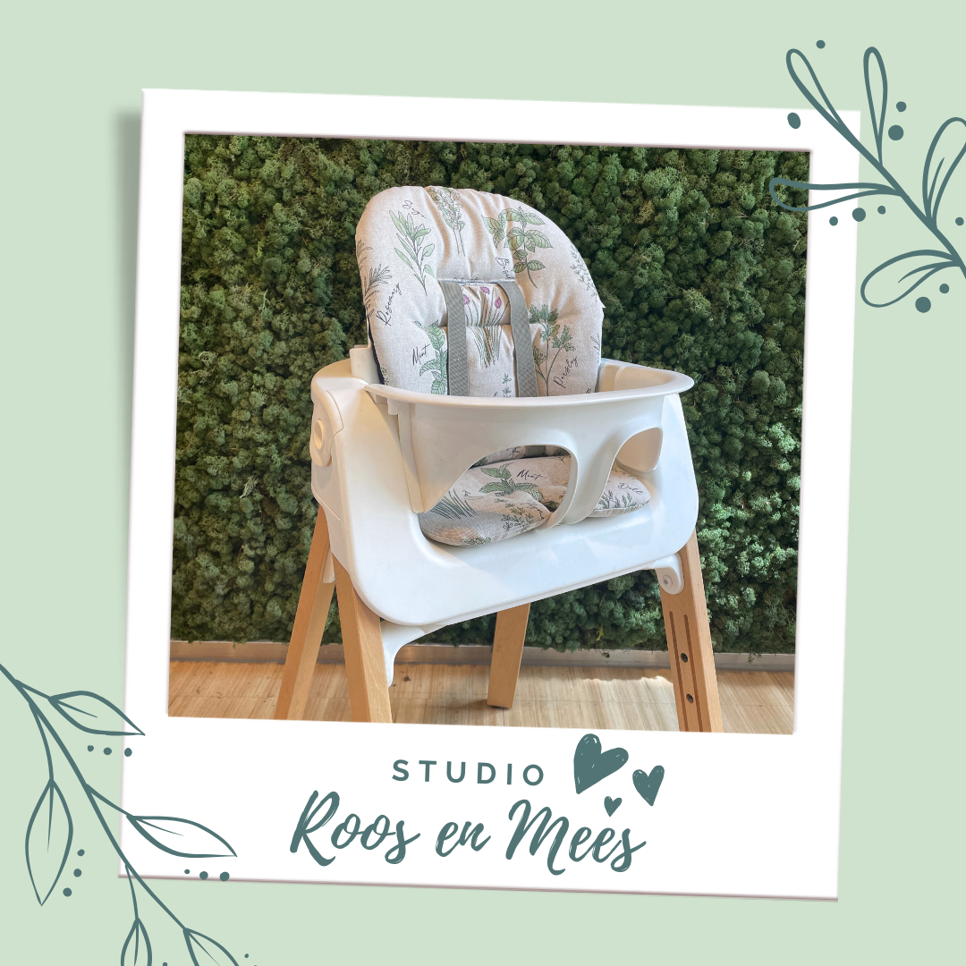 Stokke Steps kussenset - decoratiestof - kruidentuin