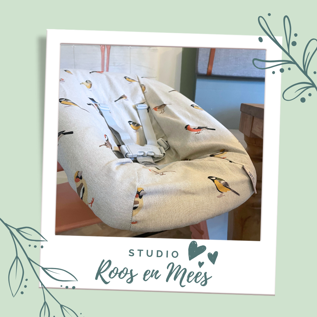 Tripp Trapp newbornset hoes - decoratiestof - vogeltjes