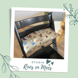 Tripp Trapp los zitkussen - katoen - leon groen