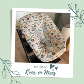 Tripp Trapp newbornset hoes - decoratiestof - jungle dieren met krokodil